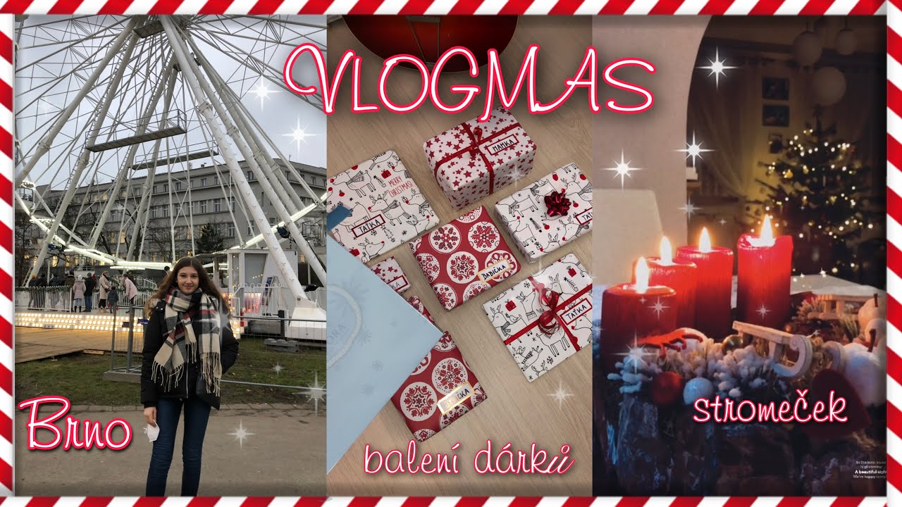 Balení dárků, Brno a zdobení stromečku - VLOGMAS #3