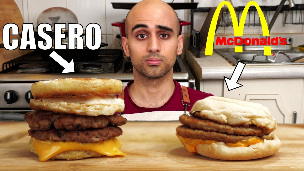 Recreé el McMuffin de MCDONALD'S | En casa