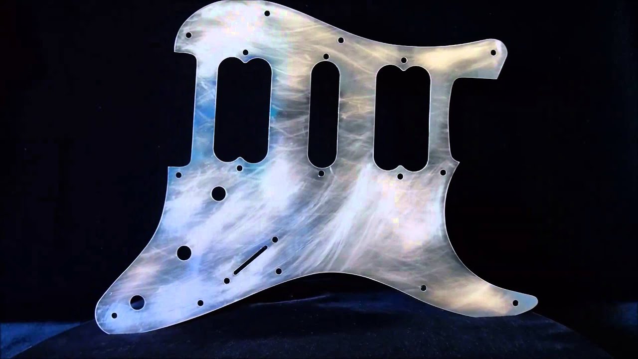 SCARFACE v1. MIRROR BLACK & CHROME STEEL HSH STRATOCASTER METAL