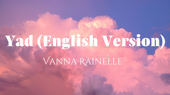 Vanna Rainelle - Yad (english version) | lyrics video