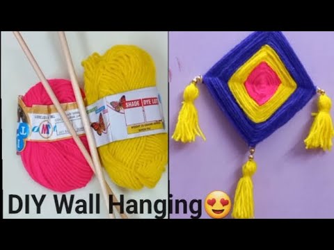 DIY Easy Wall Hanging😍 | How to make wall hanging at home | - YouTube
