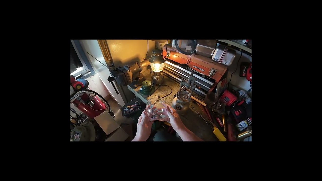 Complete coleman 242A rebuild with original 1930s etched globe