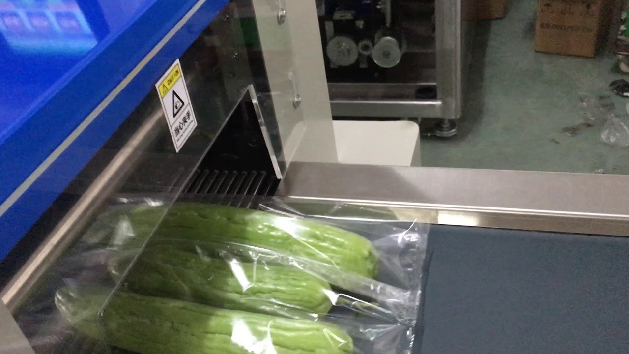 Bitter gourd packing machine - YouTube