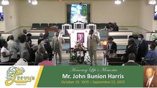 Mr.John Bunion Harris - September 30, 2023- Leevys funeral Home