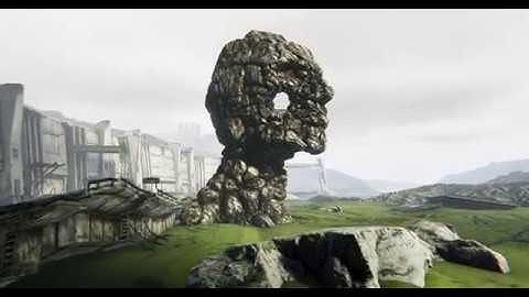 The Face Mountain Render Animation in Unity 2017 4K 60fps