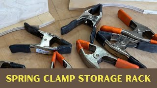 Spring Clamp Storage Rack Build