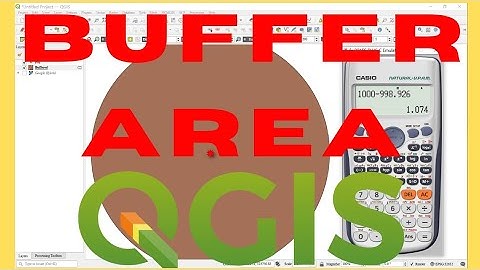 Calculating Buffer Radius from Target Impact Area using QGIS