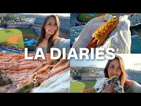 My first ever baseball game ⚾ (what I eat in LA, dodgers stadium, red rock canyon)