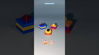 Lego Cake | Building Blocks Cake |Satisfying LEGO Builds Tutorial #lego#tutorial #shortvideo #shorts