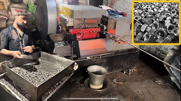 Nut Former Machine | Hex Nut & Bolts Manufacturing | Amazing  Process of making nut | Skills Unit