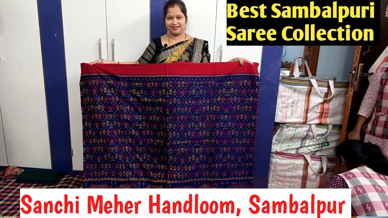 Gorgeous fantastic Sambalpuri Saree 😱 ଇଟା କୁହାଯାଏ ବେଷ୍ଟ ସମ୍ବଲପୁରୀ ଶାଢ଼ୀ 🔥 Sanchi Meher Handloom