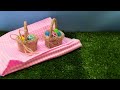 DIY miniatures mini doll-Easter eggs with basket in 5 minutes/ DIY Пасхальная корзинка без плетения