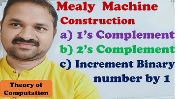 Design a Mealy Machine for finding 1