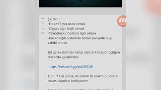 Hacker Grubu Kuruyorum 2020 Açıklama Oku