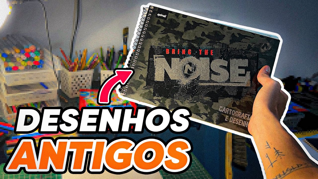 5 ANOS! MOSTREI o meu CADERNO DE DESENHOS da INFÂNCIA!