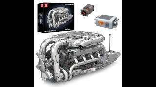 Mould King 10168 V8 TMIN-TURBO ENGINE