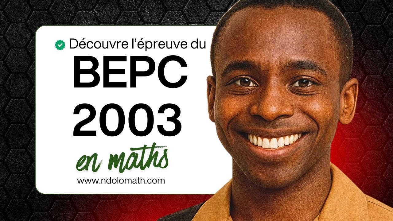 BEPC 2003 en maths