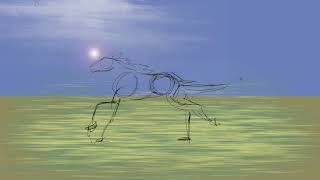 Horse Run Cycle Animation WIP - Draft 1