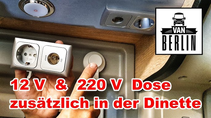 Wohnmobil Technik - 12V Steckdose in die Heckgarage einbauen