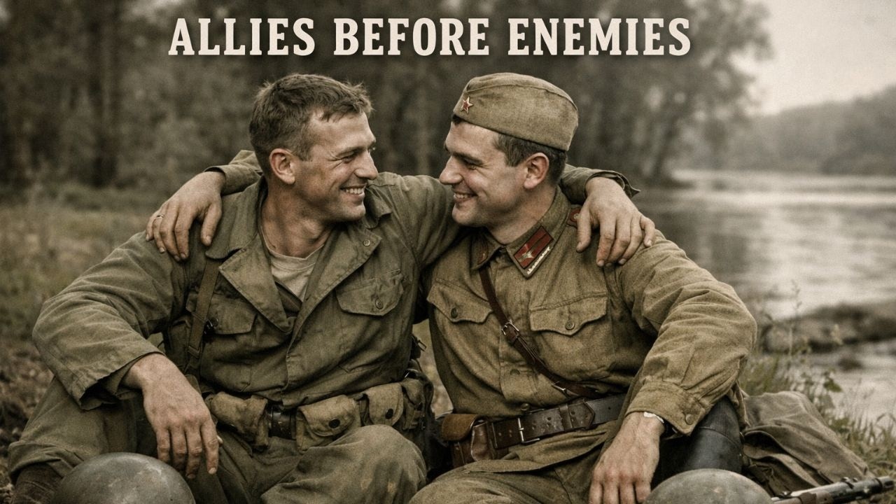 When U.S. and Soviet Soldiers Met Face to Face in WW2 | Elbe Day 1945