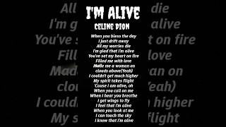 I AM ALIVE - CELINE DION #shorts #foryou #viral #shortsviral #youtubeshorts #iamalive #celinedion