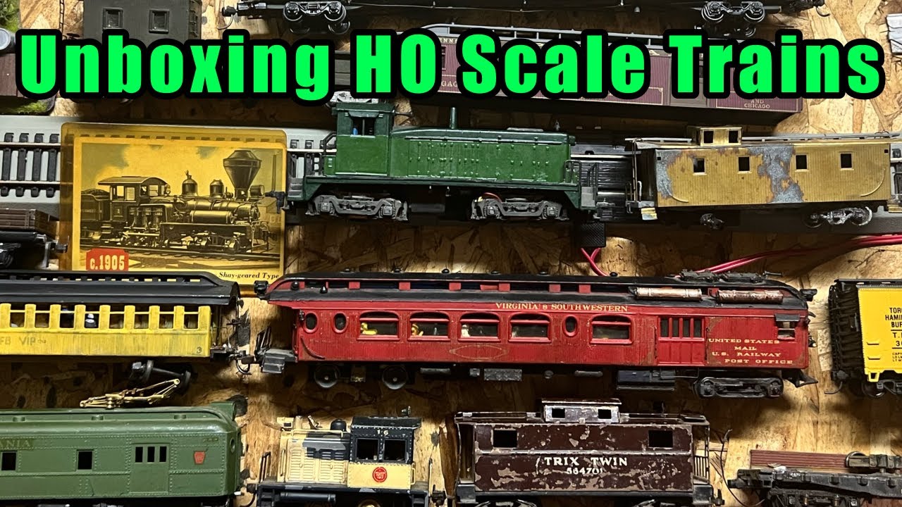 Unboxing a Huge Box of HO Scale Trains (from James) - YouTube