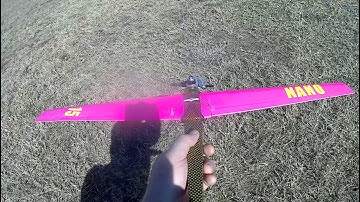 NANO III - Cox Tee Dee .050 RC  / 2nd test flight APC 4.44x5N / 133 mph