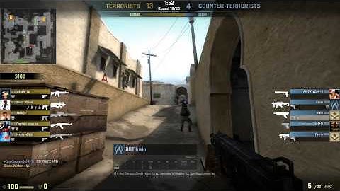 CS:GO - BOT Irwin gets an ace (RIP)