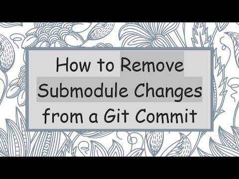 How to Remove Submodule Changes from a Git Commit