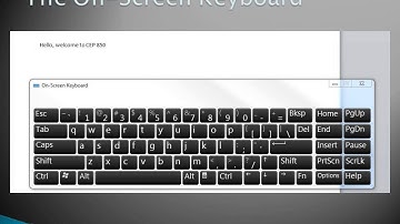 Accessibility Features on a Windows 7 Computer