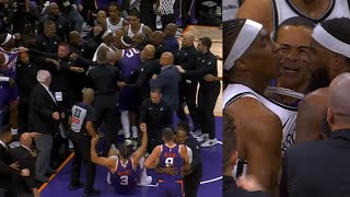 Download Lagu Suns vs Nets FIGHT after Egor Demin shoved Dillon Brooks to ground 😳 MP3