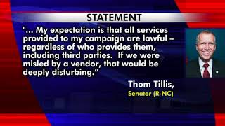 Sen. Tillis 'deeply disturbed' if misled by Cambridge Analytica Noticias
