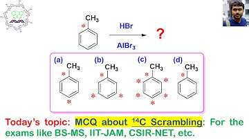 MCQ about 14C Scrambling: For exams like BS-MS, IIT-JAM, IIT-JEE, NEET, CSIR-NET, GATE, B.Sc, M.Sc.