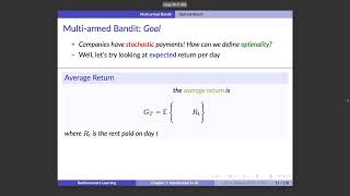 UofT RL Course - Lecture 2: Muit-armed Bandit - Optimal vs Random Policy