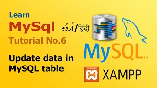 6 How we update data in mySQL database || MySQL complete tutorial in Urdu || Hindi