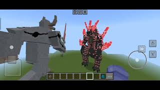 Skull knight vs volcanic Godzilla