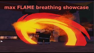 Max Flame Breathing Skill Showcase | Wisteria |