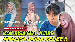 SESUDAH DAN SEBELUM JUALAN BOBA MAKIN GEDE , REACTION VIDEO LUCU OZIIE TV - REACTION VIDEO TIKTOK