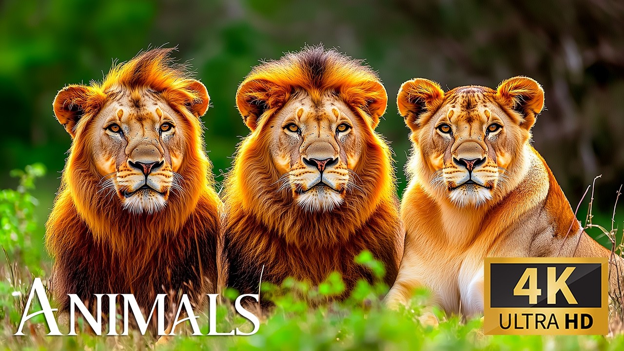 Animals in 4K UHD 🐾🌿 Wildlife World with Relaxing Nature Sounds and Soothing Nature
