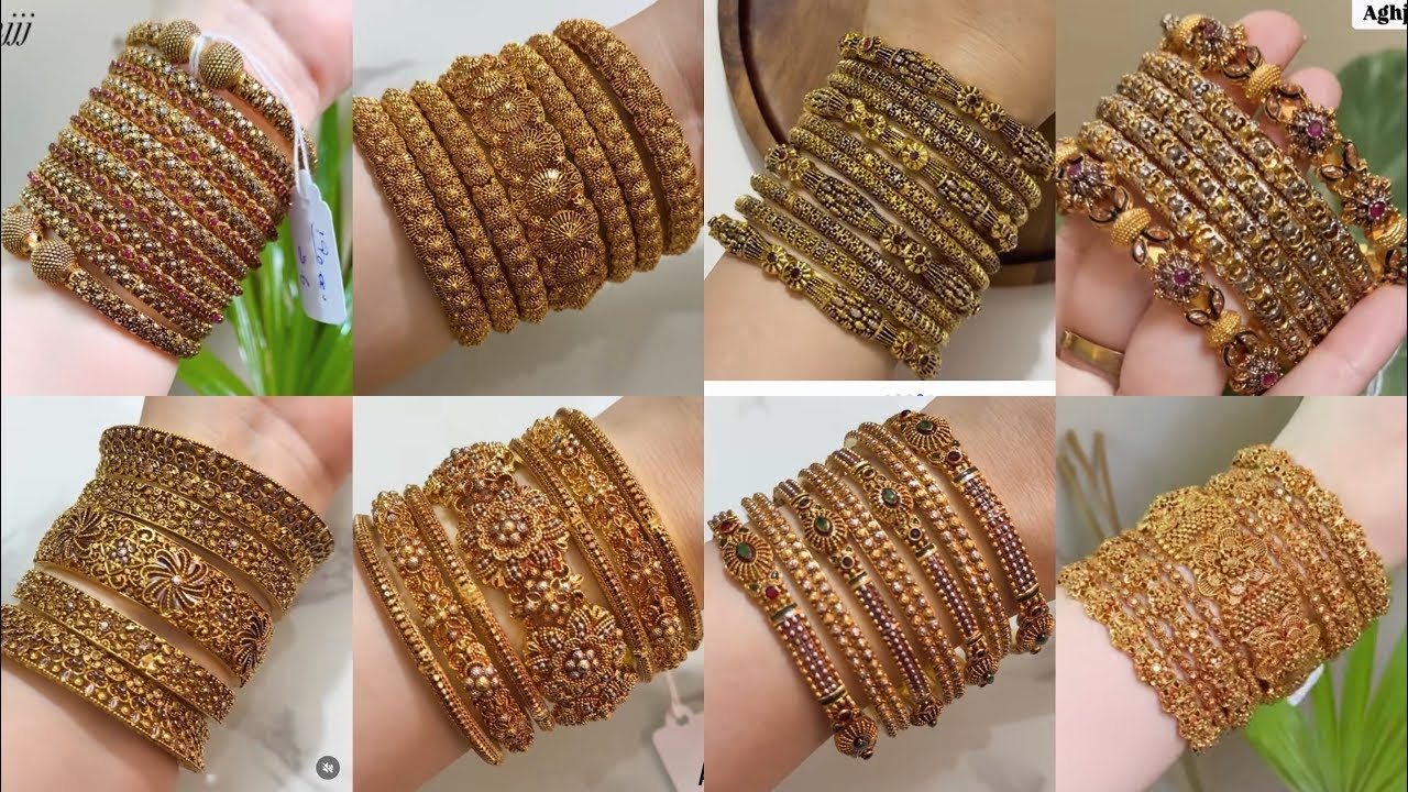 2026 Latest Bridal Gold Bangle Designs | Gold Kada & Fancy Bangle Designs #GoldGlamStudio