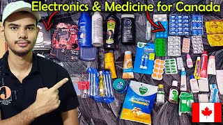 MEDICINES To Carry For Canada  | Electronics for canada , do not take this !