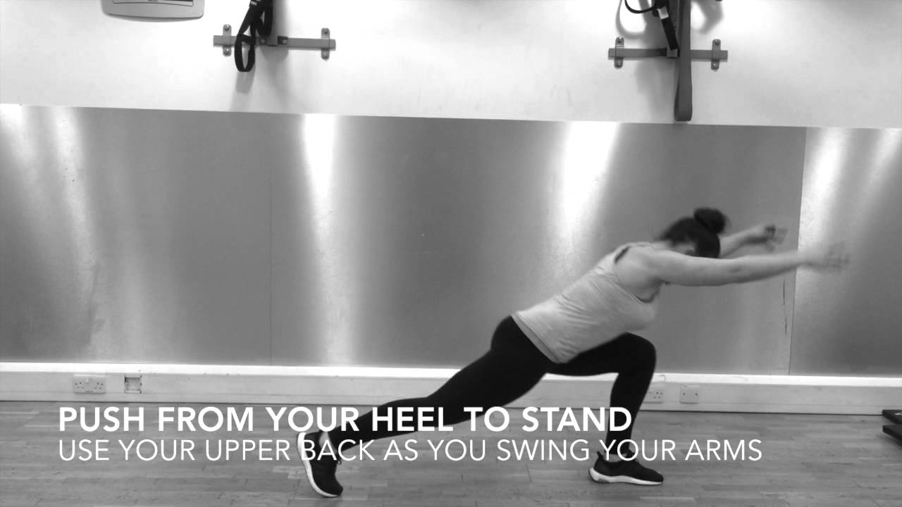 Lunge and Double Arm Reach YouTube