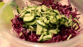ВКУСНЫЙ САЛАТ C КУНЖУТОМ,!!! / КРАСНОКОЧАННАЯ КАПУСТА ВКУСНЫЙ САЛАТ C КУНЖУТОМ,!!! / КРАСНОКОЧАННАЯ КАПУСТА