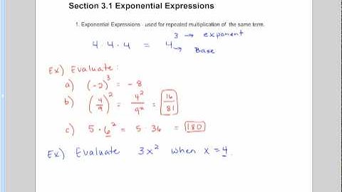 Beg. Alg Video Section 3.1 Part 1.wmv
