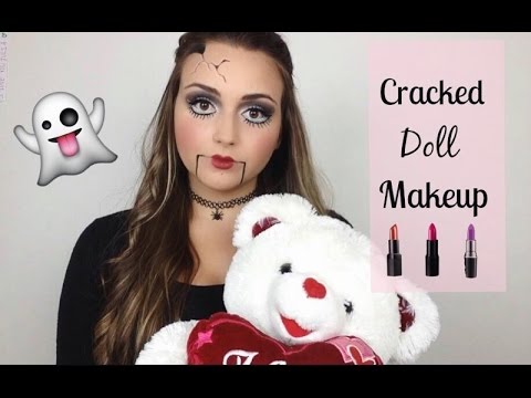 HALLOWEEN MAKEUP TUTORIAL - Cracked Doll - YouTube