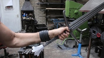 Forging a great sword, part 4  making the pommel.