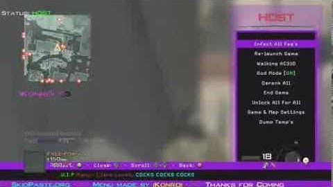 Mw2 | iKonroi All Client Mod Menu | Tu8