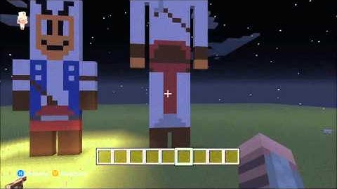 Minecraft Xbox 360 Edition - Altair and Connor Skin Build