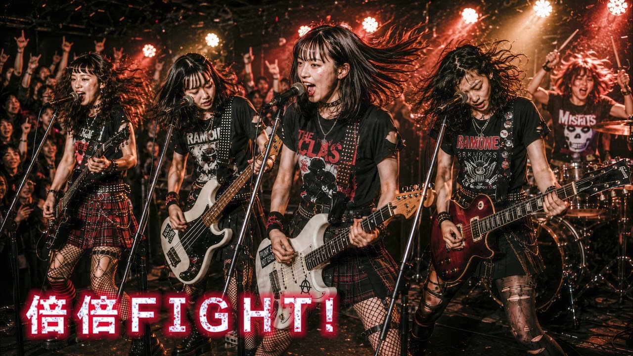 [Thank you 20k!!] 倍倍FIGHT! | 放課後AI女子高生バンドが2万人登録記念ライブのアンコールでCANDY TUNEをカバーしてみた