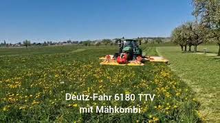Deutz-Fahr 6180 TTV mit Mähkombi